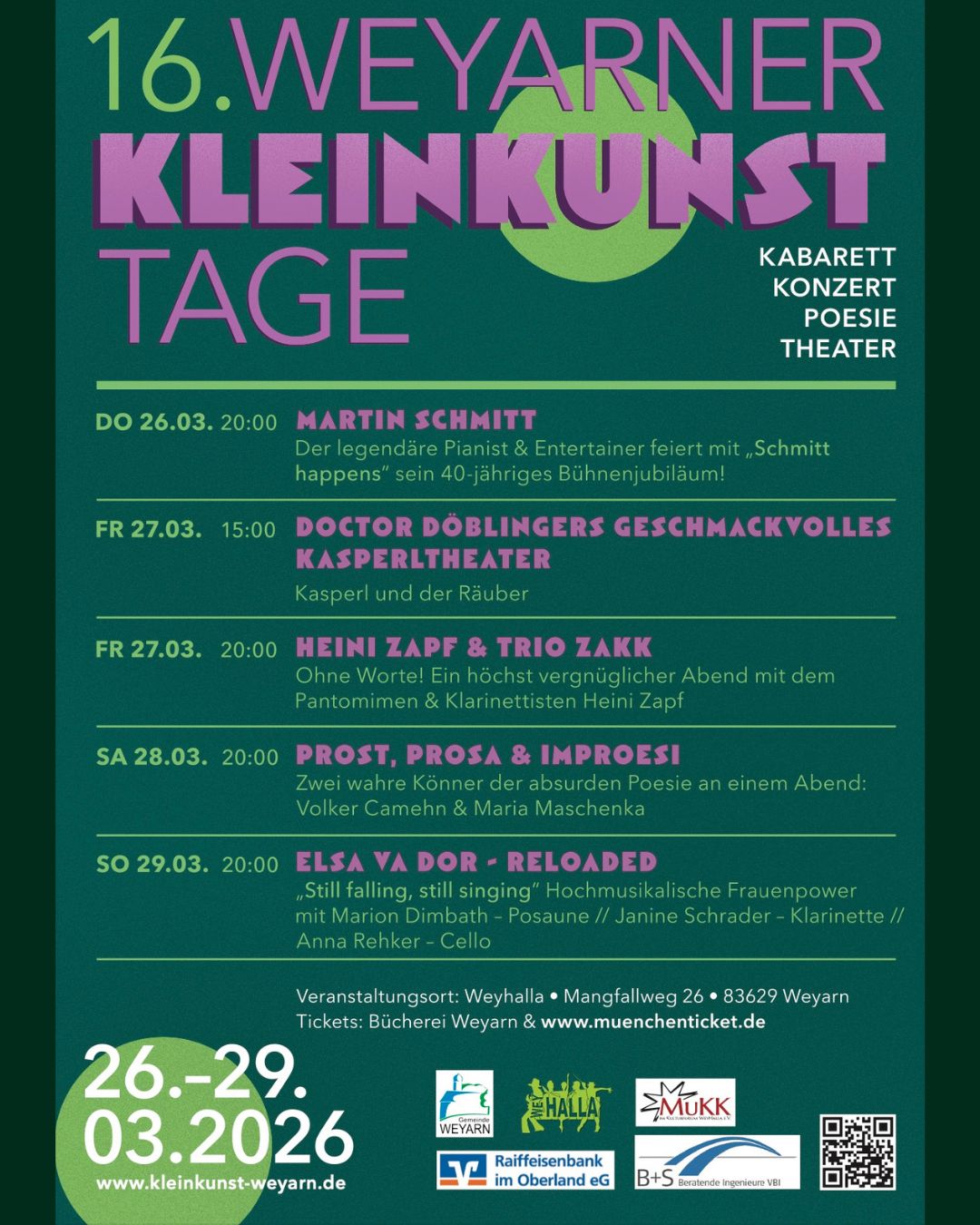 Flyer Kleinkunsttage